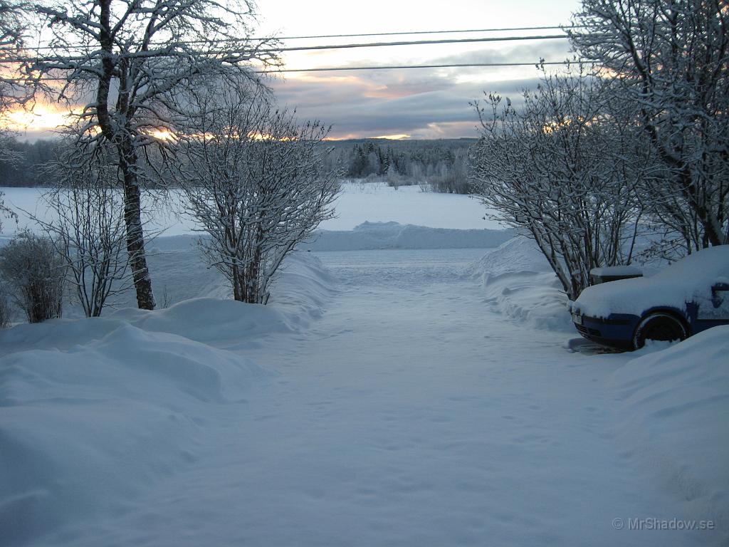 IX70_0459.JPG - Söndag morgon och nästan 1 dm pudersnöLättskottat var det i vart fall. ca 10 grader kallt